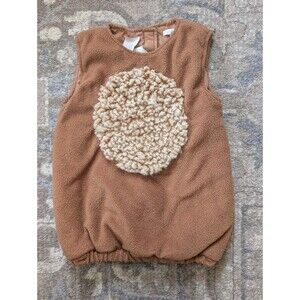 Pottery Barn Kids Woolly Mammoth Halloween Costume Bodysuit Only  Size 2-3T